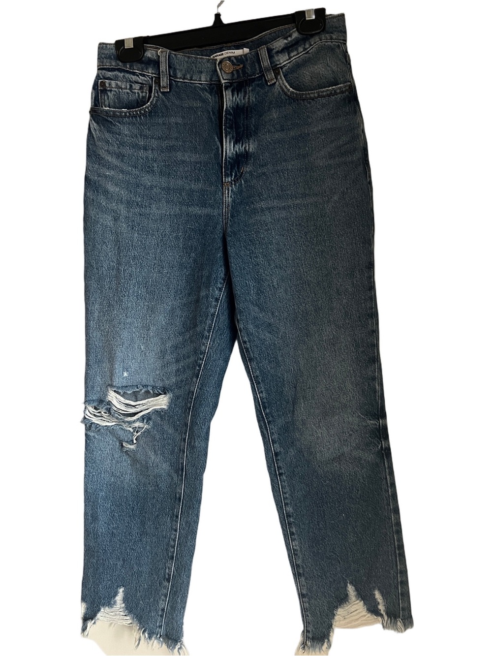 Garage Denim High Rise Vintage Straight Jeans